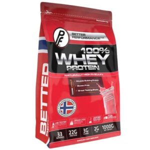 PF 100% WHEY PROTEIN 1000G JORDBÆR